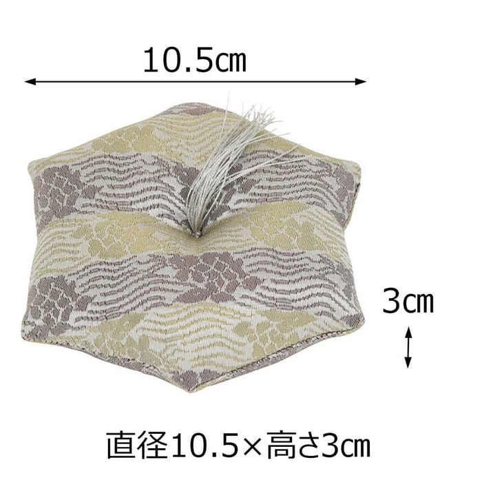 新名物裂リン布団 中 銀ネズ 荒磯紋 特徴2