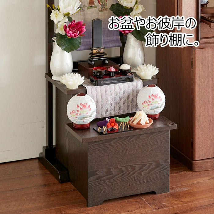 盆用品 お供物壇 45 ブラウン 特徴 2