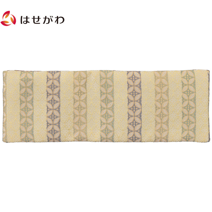 仏具 新名物裂 敷物裏付 小 クリーム段 七宝紋 特徴 1