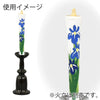 ローソク・キャンドル 糠絵ろうそく 3匁 白2入 菖蒲 藤 特徴 3