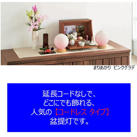 新型 まりあかりⅡ グリーングラデ 対 特徴2