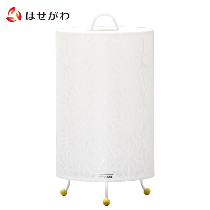 盆提灯 新型 レース和紙スタンド 花麻 白 特徴 1