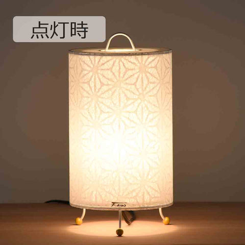 新型 レース和紙スタンド 花麻 白