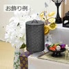 盆提灯 新型 レース和紙スタンド 青海波 黒 特徴 5