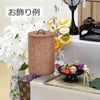 盆提灯 新型 レース和紙スタンド 花麻 茶 特徴 5