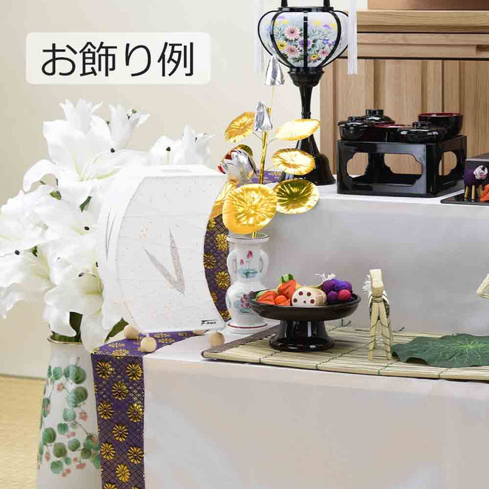 盆提灯 新型 三日月スタンド 笹 特徴 5