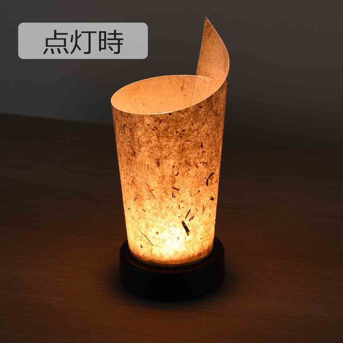 盆提灯 新型 巻き型スタンド 杉皮紙 特徴 4