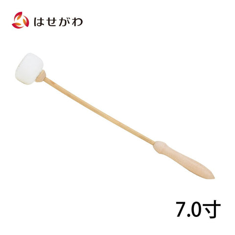 木魚バチ 籐柄 白皮巻 7.0 特徴1