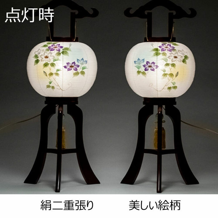 盆提灯 行灯 １０号 二重 鉄線花 対 特徴 5