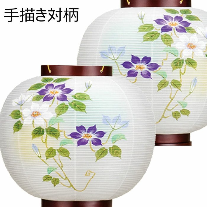 盆提灯 行灯 １０号 二重 鉄線花 対 特徴 6
