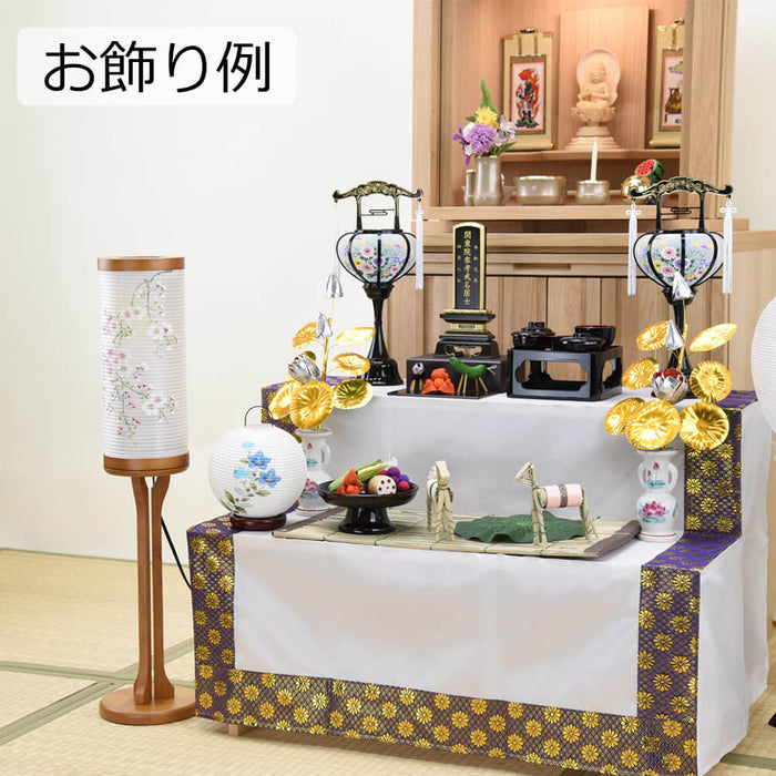 盆提灯 新型 二重 華ごころ スタンド 桜 特徴 5
