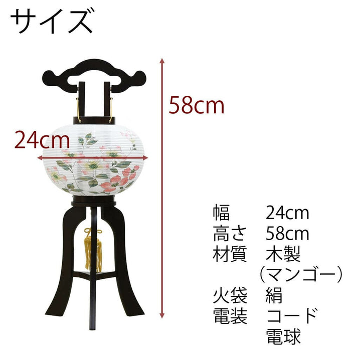 盆提灯 姫行灯 ８号 ハナミズキ 特徴 3