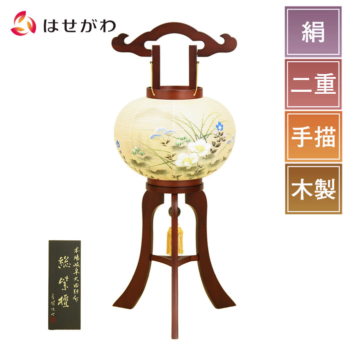 こころの風景コレクション【王軍　セーヌ河畔】購入金額より60％お値引き！！ 行灯 二重 総紫檀 10号 | お仏壇のはせがわ公式通販