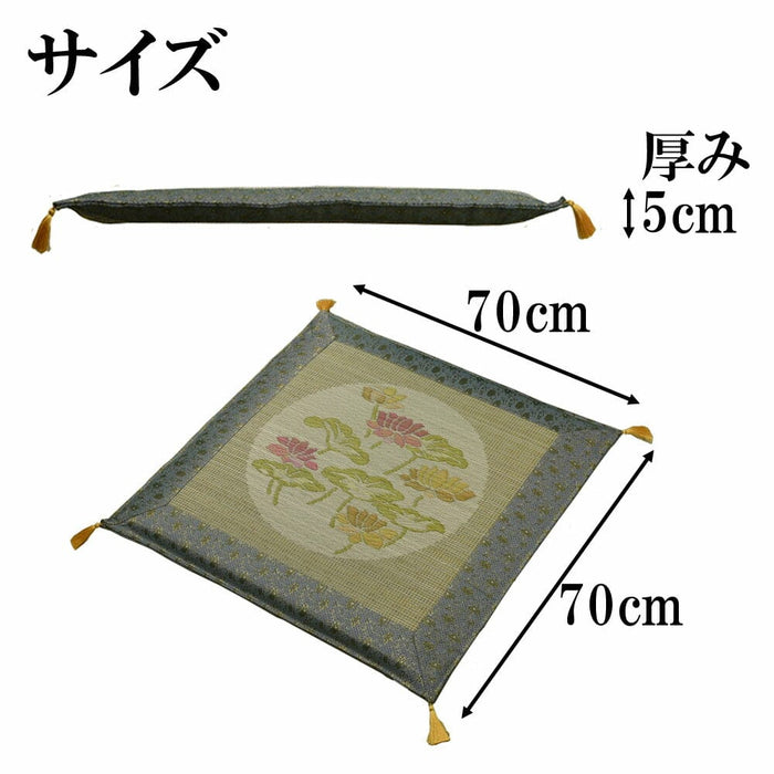 盆提灯 御前ござ布団 月蓮リバーシブル 特徴 2