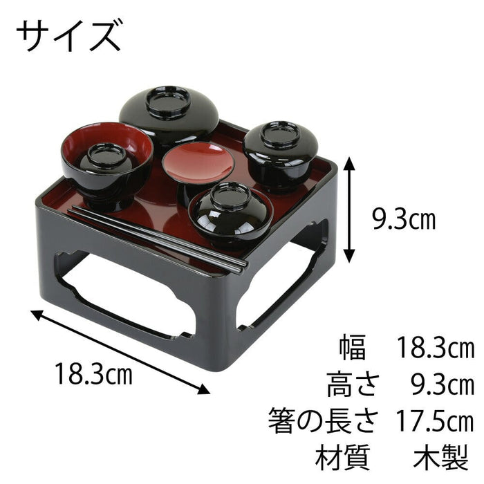 御膳台　10枚 御霊具膳 高膳型 内朱 6.0寸 | お仏壇のはせがわ公式通販