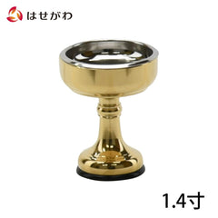 仏飯器 イモノゴム付 磨き落し付 1.4寸