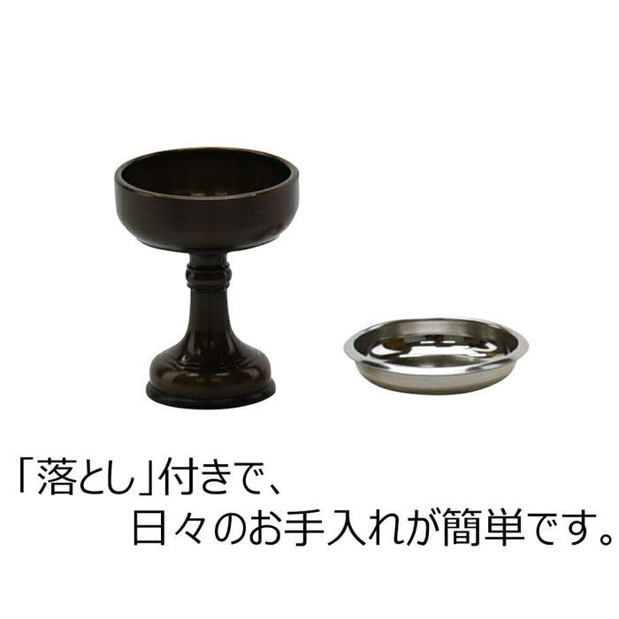 仏具 仏飯器 イモノゴム付 色付落し付 1.8寸 特徴 3