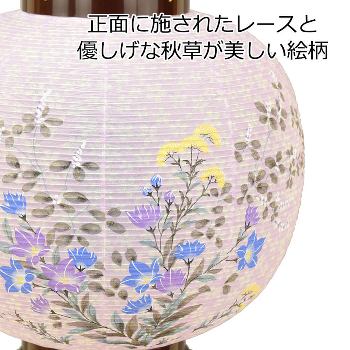 盆提灯 回転 むらさめ レース調 特徴 3