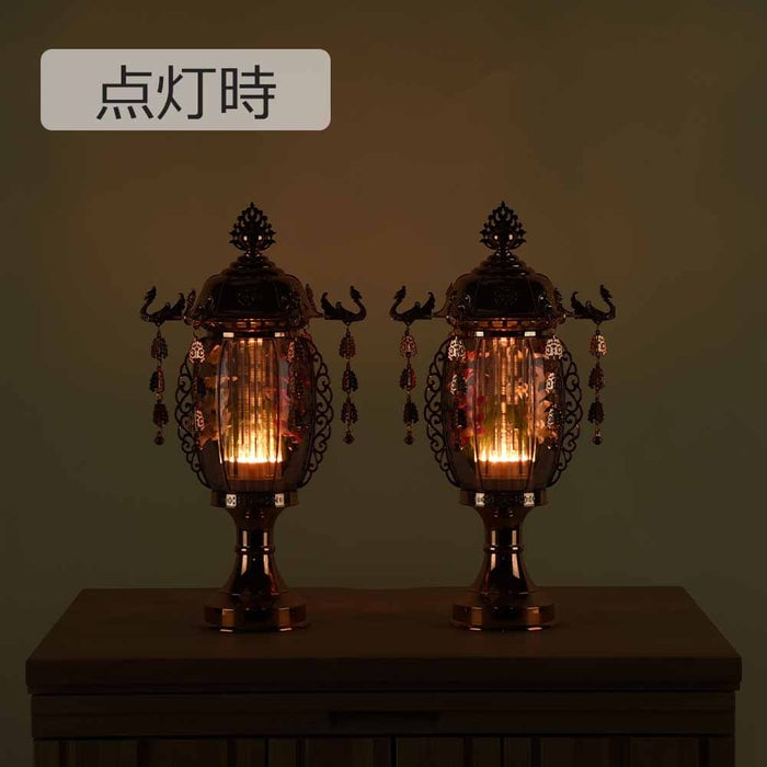 盆提灯 霊前灯 菊華灯 ブロンズ 10号 対 特徴 3