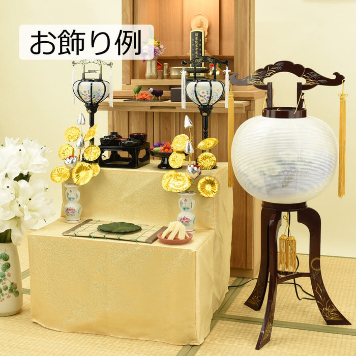 盆提灯 回転 更紗 絹二重 特徴 6