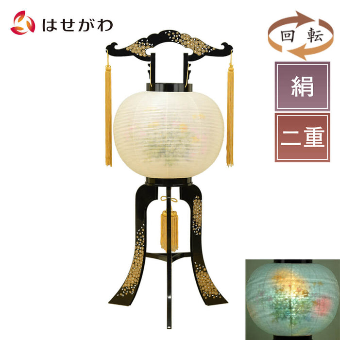 盆提灯 回転 小国 絹二重 特徴 1