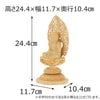 仏像 座釈迦 カヤ 丸台 金粉紋様 ２５ 特徴2