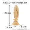 仏像 本尊 浄土 白木 丸台 3.5寸 特徴 2