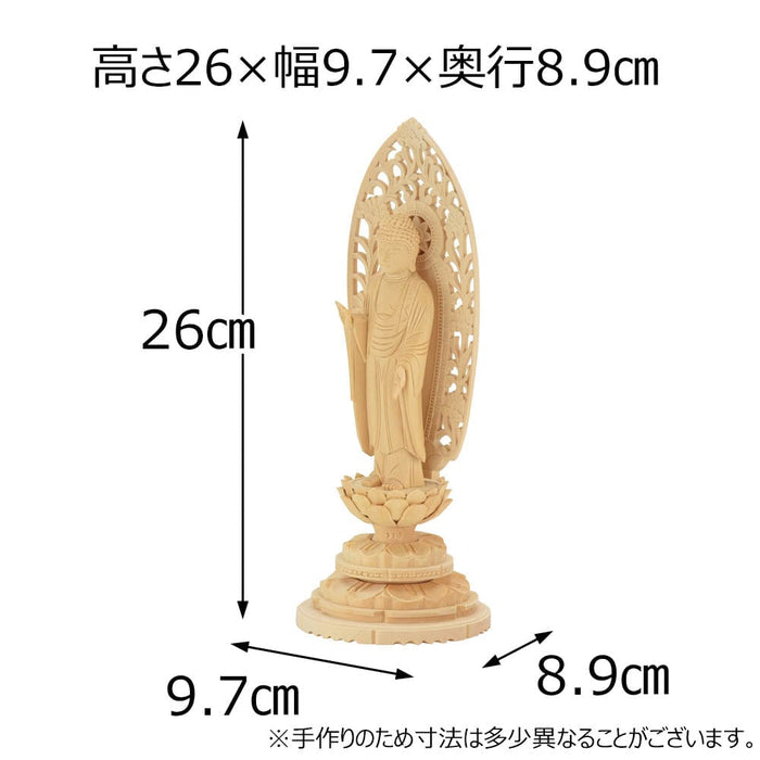 仏像 本尊 浄土 白木 丸台 4.0寸 特徴 2