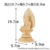 仏像 座釈迦 白木 丸台 ２０ 特徴2