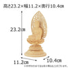 仏像 本尊 座弥陀 白木 丸台 2.5寸 特徴 2