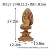 仏像 本尊 座釈迦 白檀 八角飛天 金粉紋様 2.5寸 特徴 2