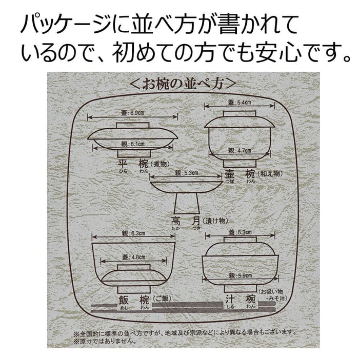 御霊具膳 PC 黒内朱 5.5 ご先祖様セット 特徴5