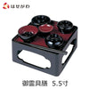 盆提灯 御霊具膳 PC 黒内朱 5.5寸 特徴 1