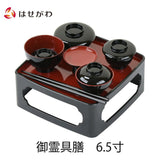 盆提灯 御霊具膳 PC 黒内朱 6.5寸 特徴 1