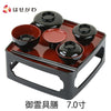 盆提灯 御霊具膳 PC 黒内朱 7.0寸 特徴 1