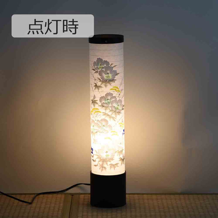 盆提灯 新型 峰 520 柿渋古代色 白芙蓉 特徴 4