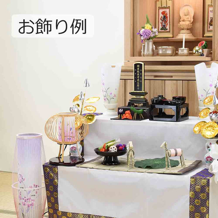 盆提灯 新型 回転 姫あかり 白木 特徴 6