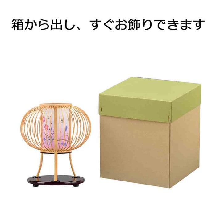 盆提灯 新型 回転 姫あかり 白木 特徴 7
