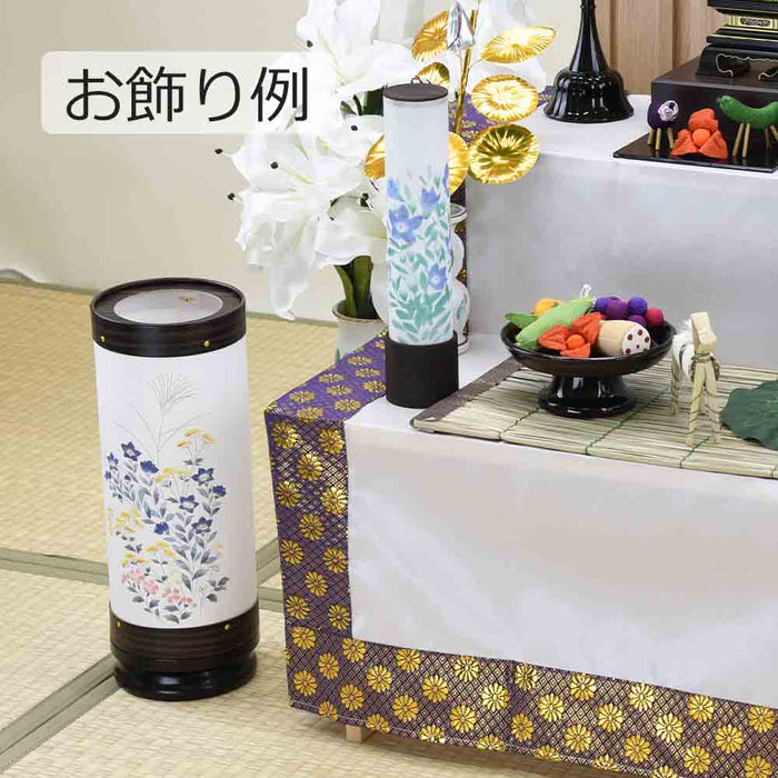 盆提灯 新型 長良の里 七草 黒檀調 特徴 5