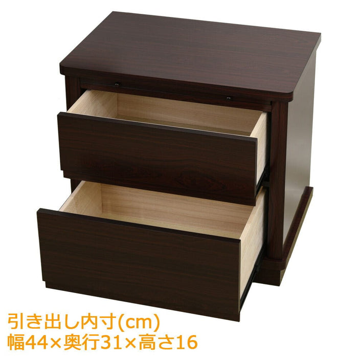 仏壇 置台 紫檀調 膳引･引出付 H56cm 特徴 3
