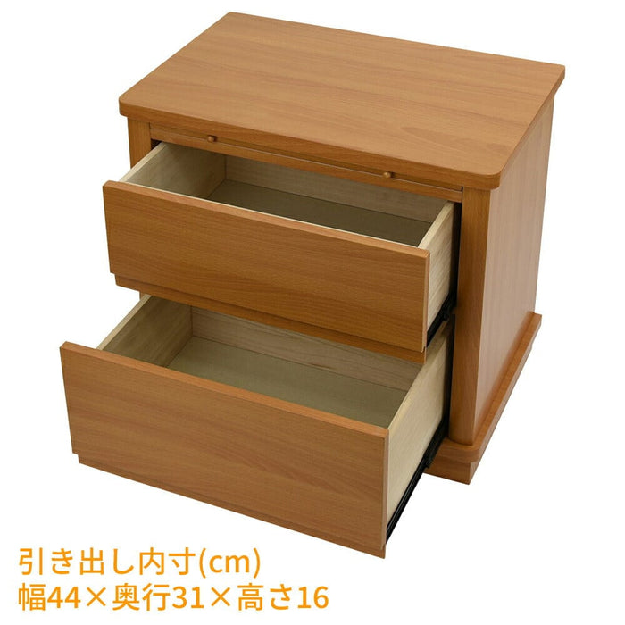 仏壇 置台 ライト色 膳引 引出付 H56cm 特徴 3