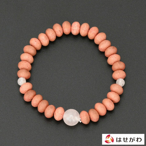 草木染ブレス 桜染桜ミカン玉 ＲＱ仕立 特徴1