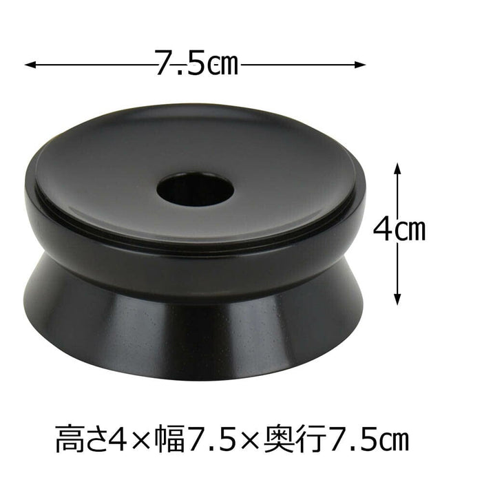 仏具 リン台 黒檀 雄美 丸型 2.5 特徴 2
