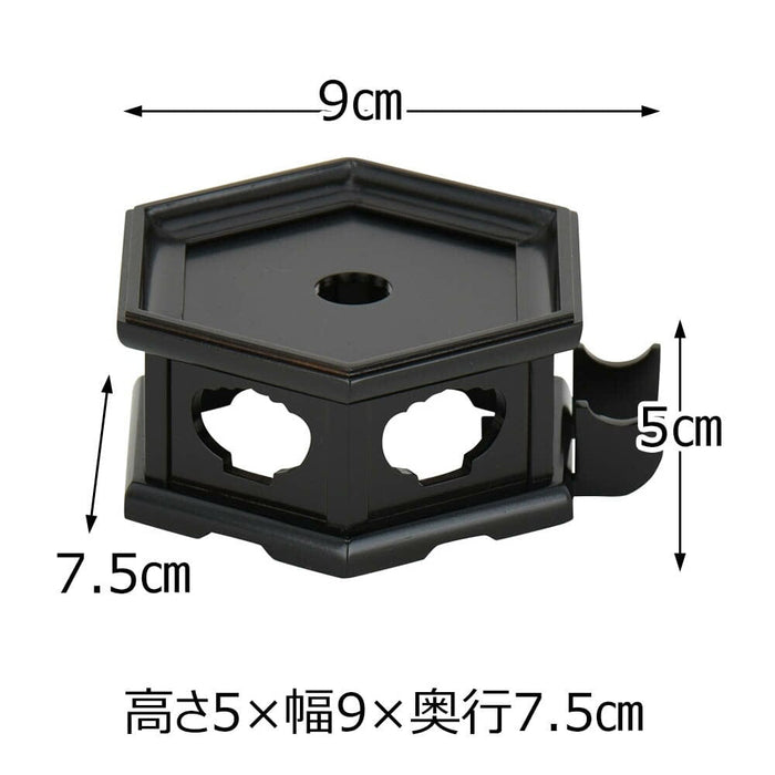 仏具 佐波理リンセット 一心 2.5寸 リン台六角黒檀色 特徴 4