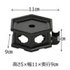仏具 リン台 黒檀 雄美 六角置台付 3.0寸 特徴 2