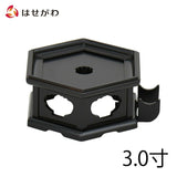 リン台 黒檀 雄美 六角置台付３．０ 特徴1