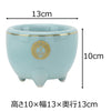 仏具 香炉 青磁 西用(盛紋入) 4.0寸 特徴 2