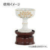 仏具 仏飯器台 花梨 雄美 丸型 中 特徴 3