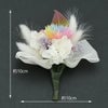 お供え物・お飾り プリザーブドブーケ 虹とリボン ホワイト 特徴 2