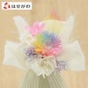 お供え物・お飾り プリザーブドブーケ 虹とリボン ホワイト 特徴 1